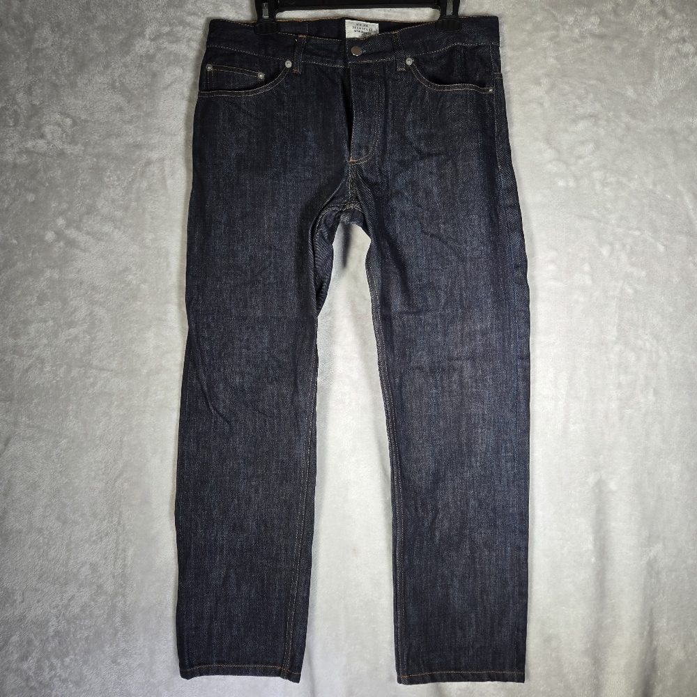 Atelier De La Venise Normande Size 32x29 Dark Wash Denim Jeans Selvedge Low